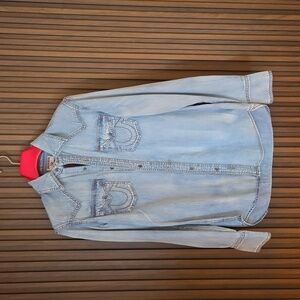 True Religion button down jean shirt